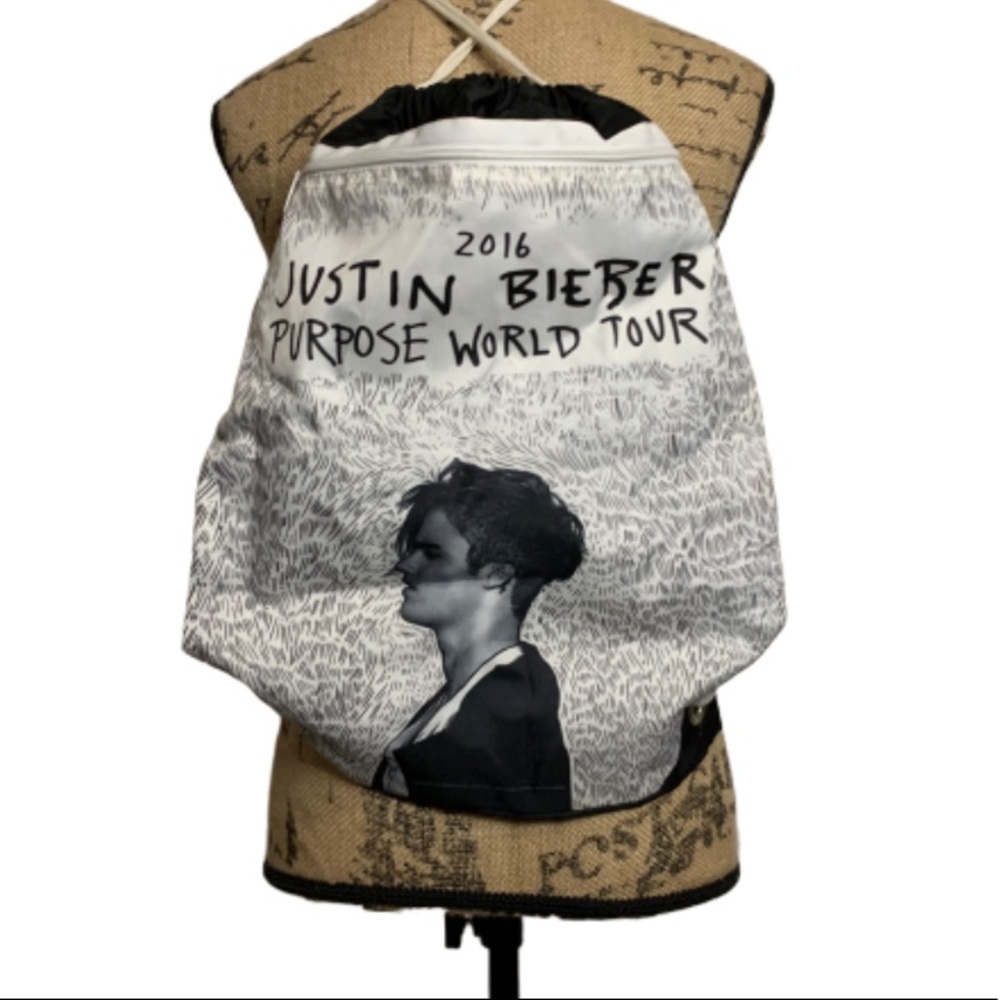 Justin Bieber purpose world tour drawstring bag